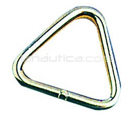 Triangular stainless steel ring 8x50mm