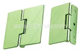 65x70 chrome plated brass hinge asymmetrical